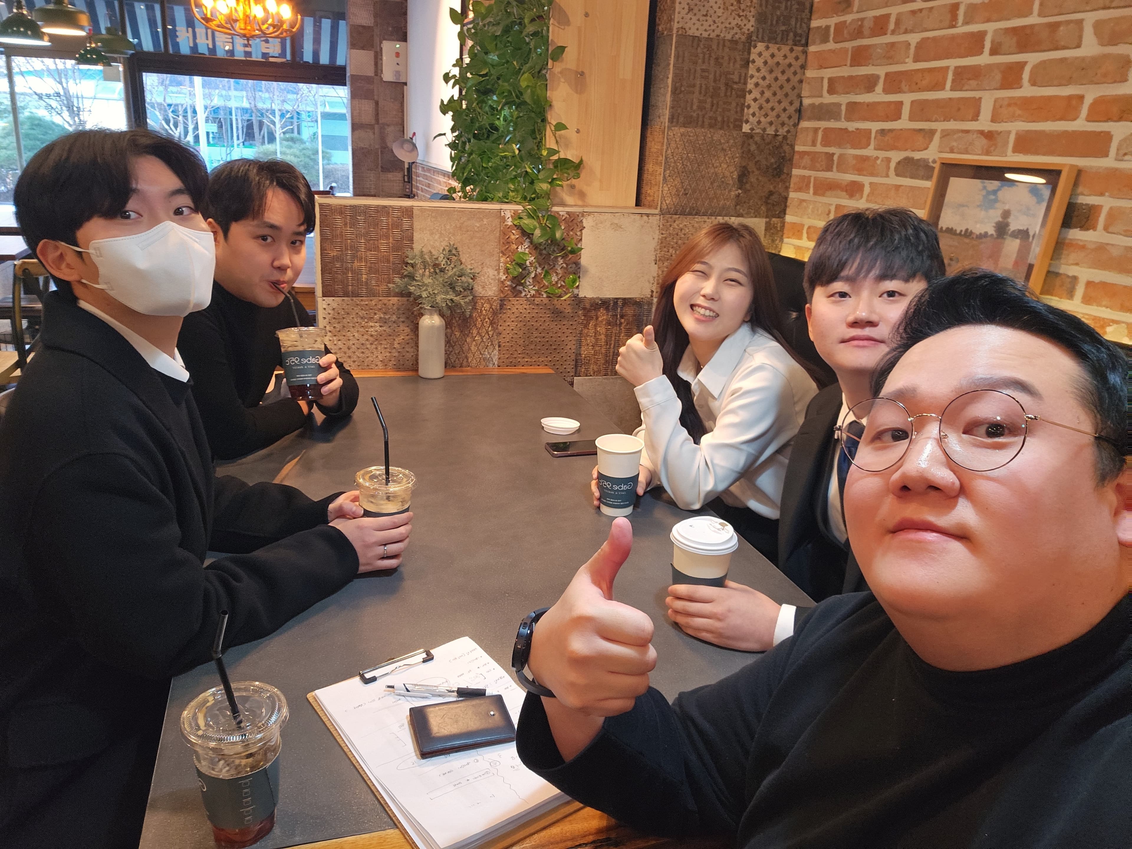 빅이음 팀 셀카